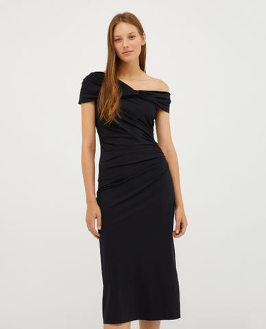  MAX&Co. - Đầm body midi lệch vai chiết eo Iberia 