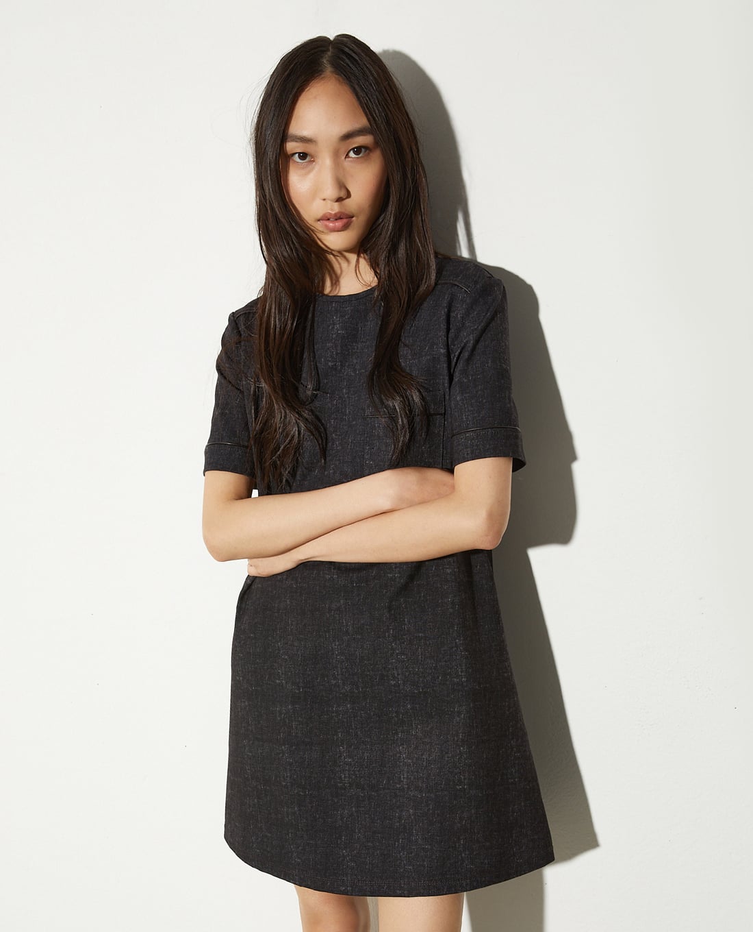 MAX&Co. - Đầm mini cổ tròn tay ngắn Oslo