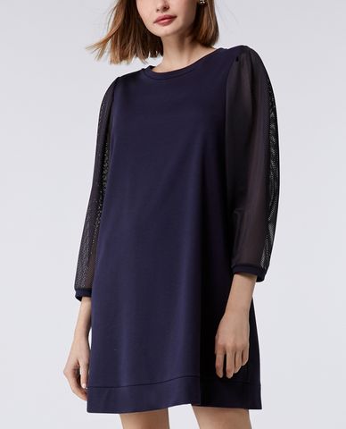  MAX&Co. - Đầm mini phom suông cổ tròn tay dài Donare 