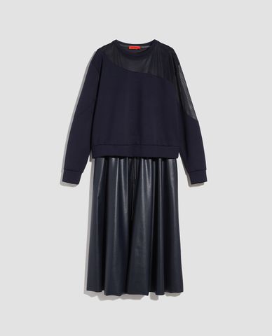  MAX&Co. - Đầm midi xếp li 2 trong 1 Matching Sweatshirt 