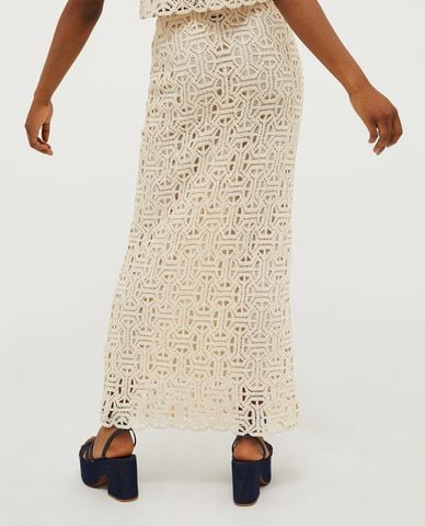  MAX&Co. - Chân váy bút chì midi phối ren Tenda 