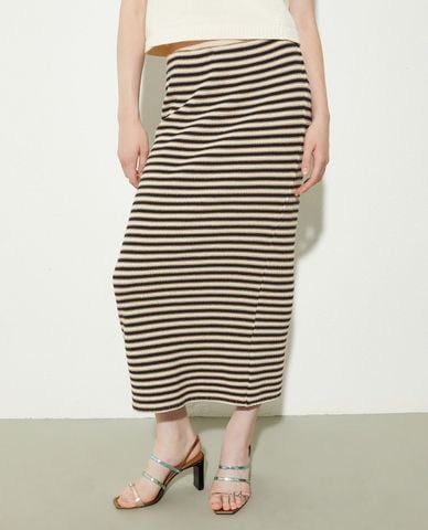  MAX&Co. - Chân váy phom suông midi Cognac 