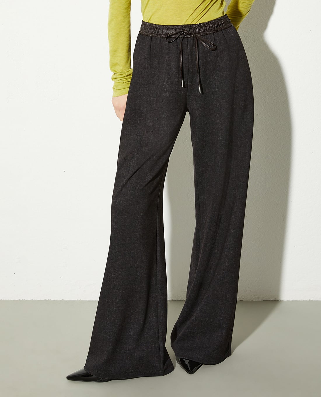 MAX&Co. - Quần nữ ống rộng lưng thun phối dây rút Bobby