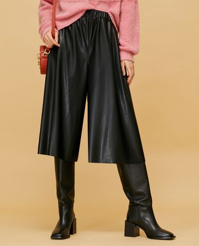  MAX&Co. - Quần culottes nữ lưng thun Coated Jersey 