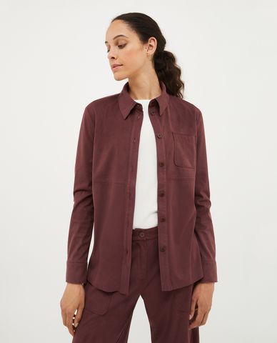  MAX&Co. - Áo sơ mi cổ bẻ tay dài phối túi Picasso 