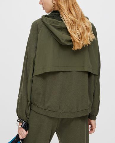  MAX&Co. - Áo khoác nữ phối mũ Fleece And Nylon 