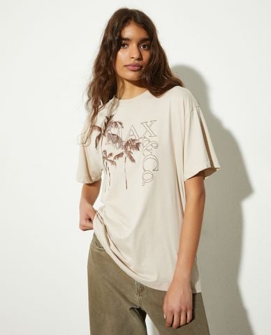  MAX&Co. - Áo thun nữ cổ tròn tay ngắn Fernet 