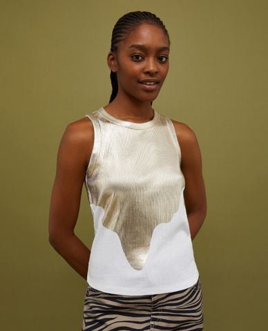  MAX&Co. - Áo ba lỗ dệt kim phom ôm Goldfal 