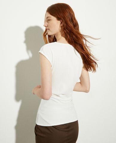  MAX&Co. - Áo sát nách nữ cổ tròn xếp nếp Sfoglia 