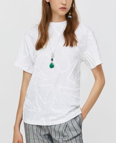  MAX&Co. - Áo thun nữ tay ngắn cổ tròn Cotton Poplin 