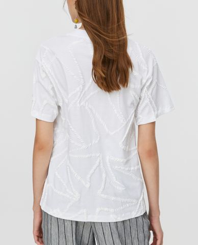  MAX&Co. - Áo thun nữ tay ngắn cổ tròn Cotton Poplin 