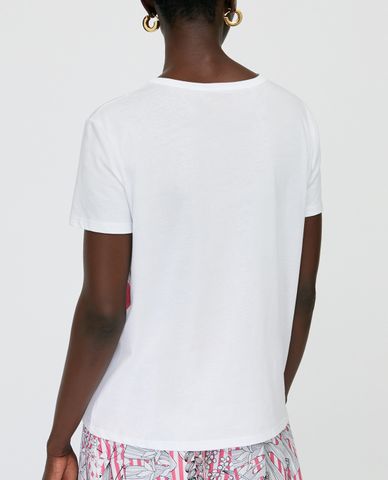  MAX&Co. - Áo thun nữ tay ngắn cổ tròn phối họa tiết hoa thời trang 