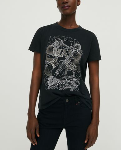  MAX&Co. - Áo thun nữ cổ tròn tay ngắn Cotton Printed 