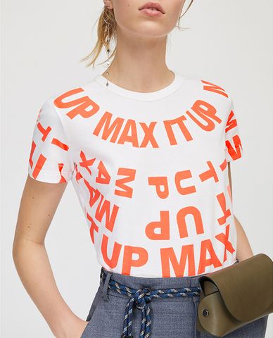  MAX&Co. - Áo thun nữ tay ngắn cổ tròn Max It Up Logo 