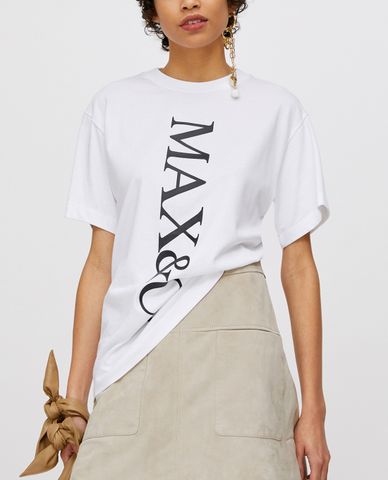  MAX&Co. - Áo thun nữ cổ tròn tay ngắn Cotton With Logo 