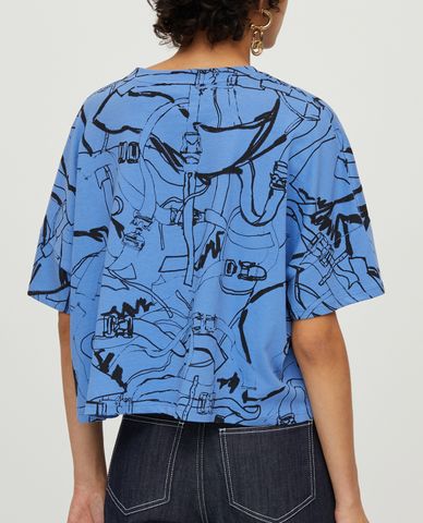  MAX&Co. - Áo thun nữ cổ tròn tay ngắn Printed Cotton 