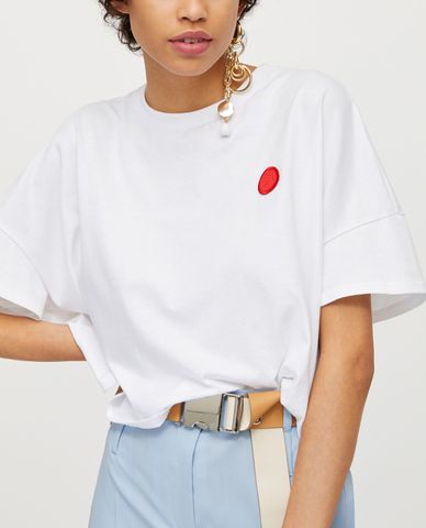  MAX&Co. - Áo thun nữ cổ tròn tay ngắn Dot Appliqué 