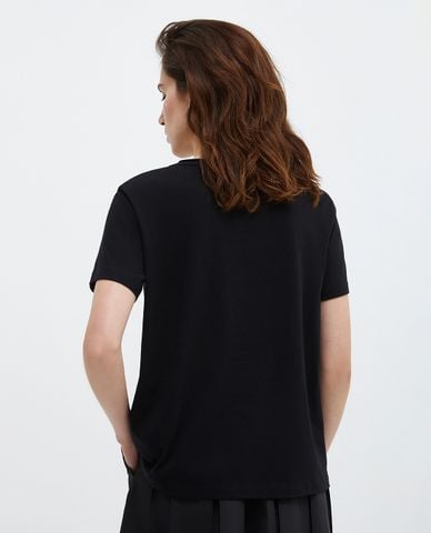  MAX&Co. - Áo thun nữ cổ tròn tay ngắn đính đá Voghera 