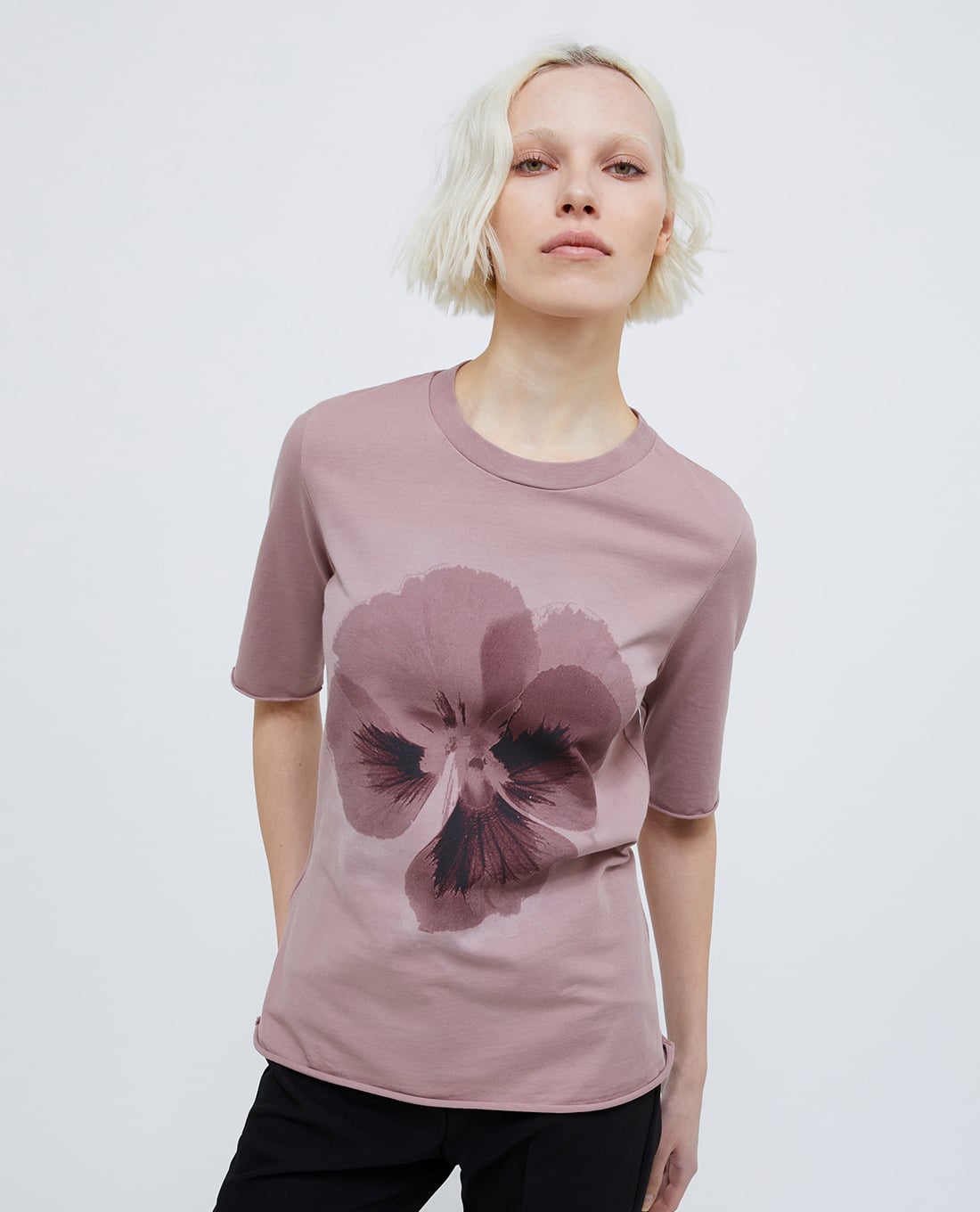 MAX&Co. - Áo thun nữ cổ tròn tay ngắn hoạ tiết hoa Opale