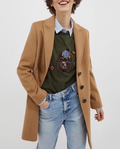  MAX&Co. - Áo khoác nữ dáng dài cổ gập phom suông Orbaco 