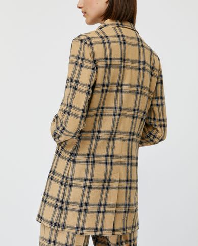  MAX&Co. - Áo blazer nữ kẻ sọc Linen And Cotton 