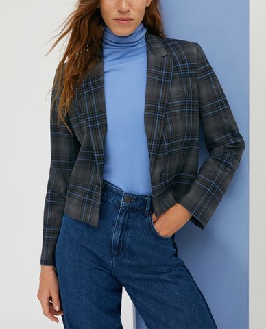  MAX&Co. - Áo blazer nữ tay dài phom ngắn Wool 