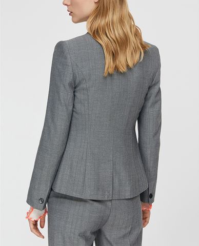  MAX&Co. - Áo blazer nữ tay dài phối nút Slim Fit Micropattern 
