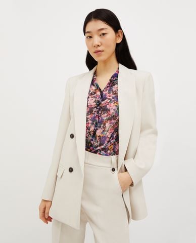  MAX&Co. - Áo khoác blazer nữ tay dài phối nút cài Pesetas 