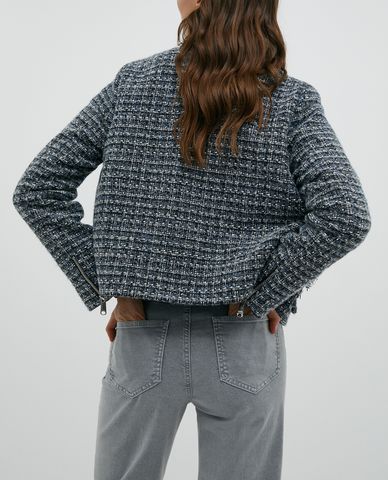  MAX&Co. - Áo khoác nữ phom ngắn Basketweave Lame 