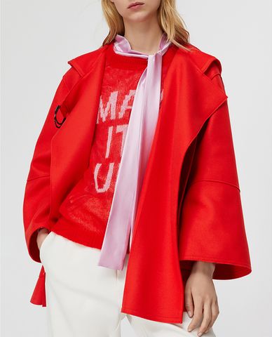  MAX&Co. - Áo khoác kiểu nữ phối nón Raw Cut Broadcloth 