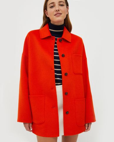  MAX&Co. - Áo khoác nữ phom rộng cổ bẻ tay dài Predazzo 