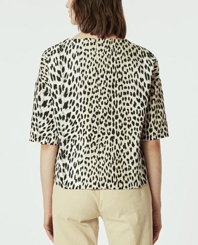  MAX&Co. - Áo kiểu nữ cổ tròn tay ngắn Cavalese 