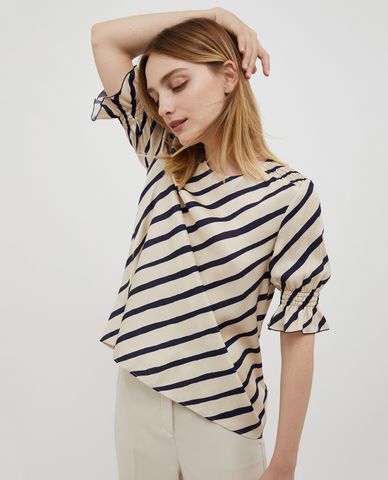  MAX&Co. - Áo kiểu nữ cổ tròn tay lửng Canto 