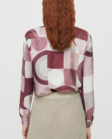  MAX&Co. - Áo sơ mi nữ tay dài Printed Twill 