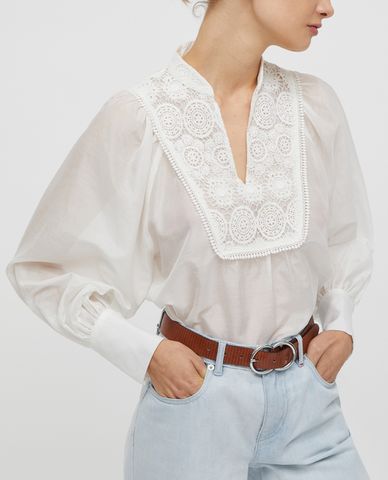  MAX&Co.-  Áo kiểu nữ phom suông khoét cổ tay dài thời trang 