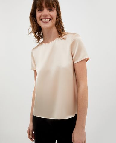  MAX&Co. - Áo kiểu nữ cổ tròn tay ngắn Ginni 