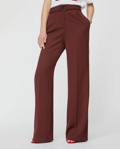  MAX&Co. - Quần kiểu nữ ống rộng phối thắt lưng Wide Leg 