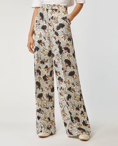  MAX&Co. - Quần kiểu nữ ống rộng phối họa tiết in thời trang 