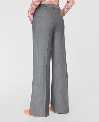  MAX&Co. - Quần tây nữ ống rộng Straight Line Micropattern 