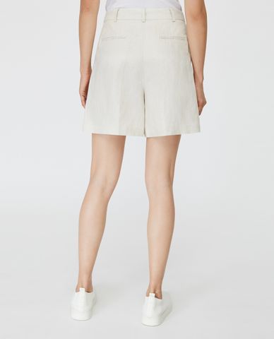  MAX&Co. - Quần shorts nữ lưng cao Pure Linen 