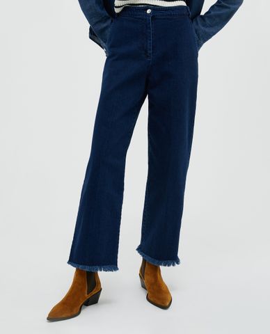  MAX&Co. - Quần jeans nữ ống rộng Fringed 
