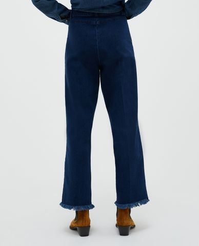  MAX&Co. - Quần jeans nữ ống rộng Fringed 