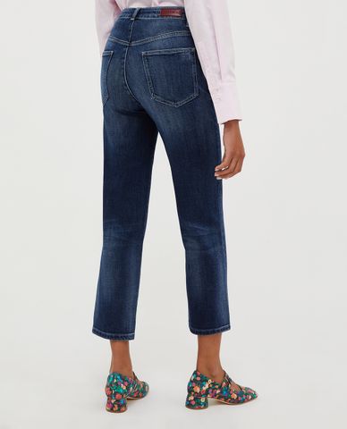  MAX&Co. - Quần jeans lửng nữ rách vải Detenere 