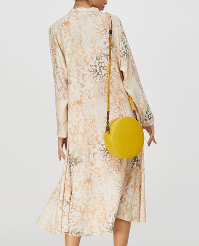  MAX&Co. - Đầm midi tay dài cổ trụ Fluid Button Through 