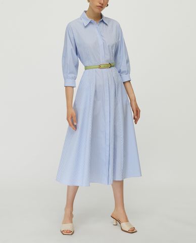  MAX&Co. - Đầm midi cổ V Cotton Poplin 