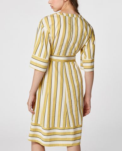  MAX&Co. - Đầm mini cổ V tay lỡ phối kẻ sọc thời trang 