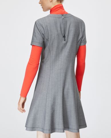  MAX&Co. - Đầm mini ngắn tay phom xòe Microprint Shift 