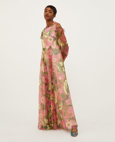  MAX&Co. - Đầm maxi cổ tròn tay dài Lorella 