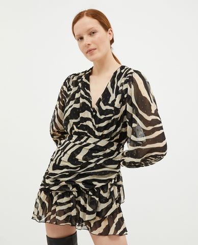  MAX&Co. - Đầm mini cổ V tay dài Rinviato 