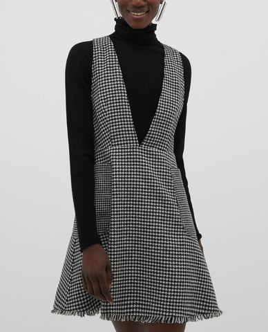  MAX&Co. - Đầm mini sát nách cổ V Flanne Pinafore 